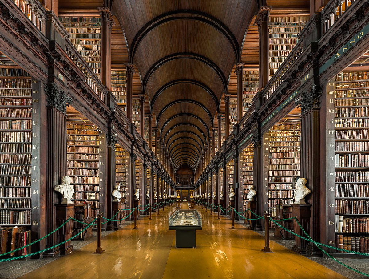 Long Room Interior Trinity College Dublin Ireland   Diliff