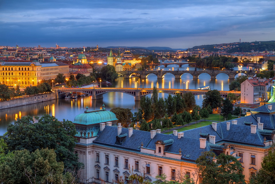 Prague river view