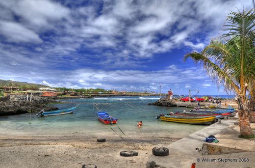 Easter Island Hanga Roa Harbour